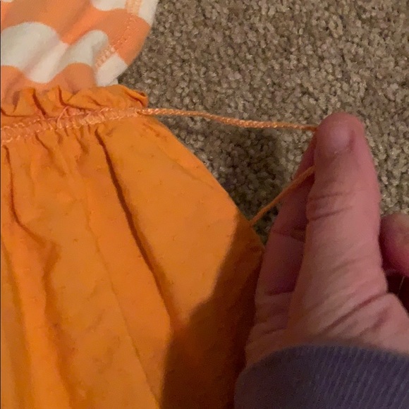 Criss-cross back orange Hollister dress - Picture 3 of 6